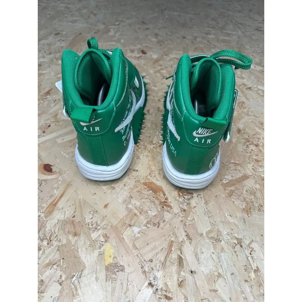 Nike Air Force 1 Mid SP Off-White Pine Green Sz US 10 With Box - Picture 4 of 7
